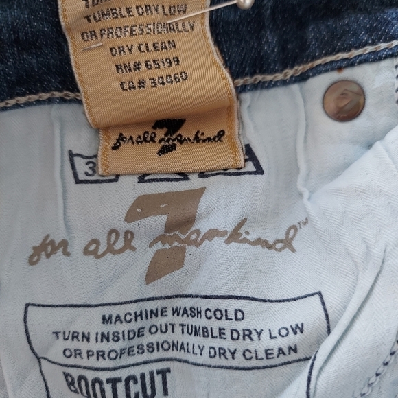 Seven 7 For All Mankind Sz 26 Bootcut Medium Was - Picture 8 of 9